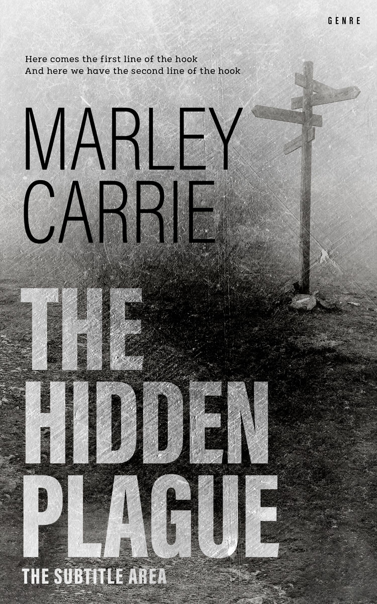 2D view of Premade Mystery & Thriller & Suspense Book Cover - Gray Nickel