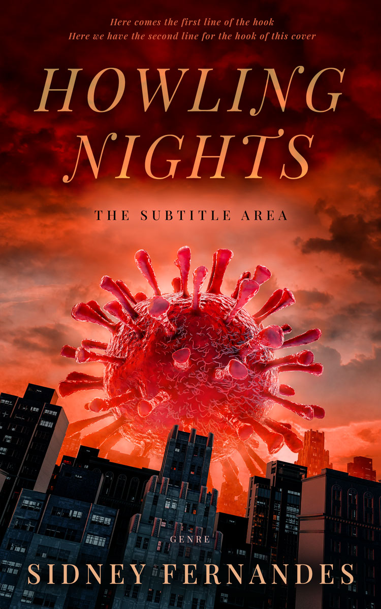 2D view of Premade Apocalyptica Book Cover - Flame Pea