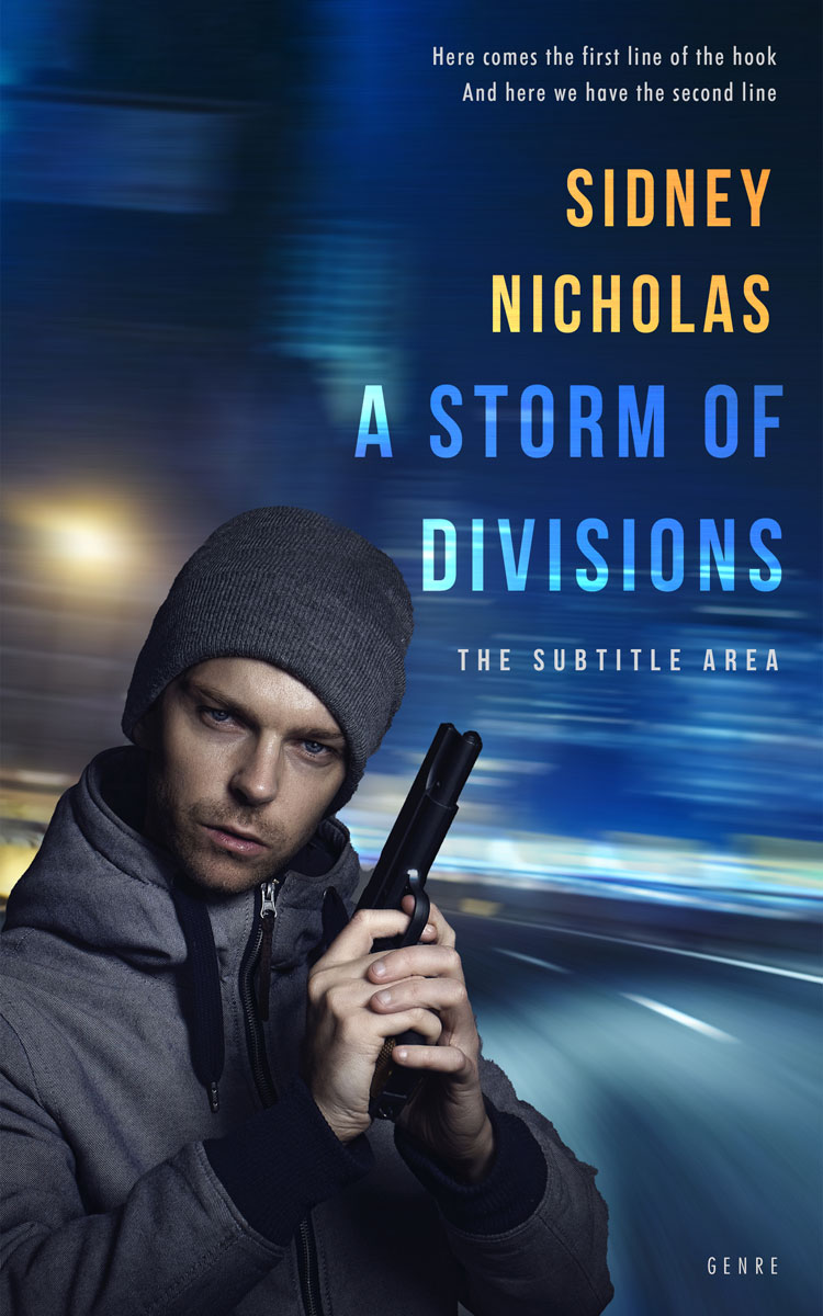 2D view of Cloud Burst #20535 - Premade Action & Adventure Book Cover