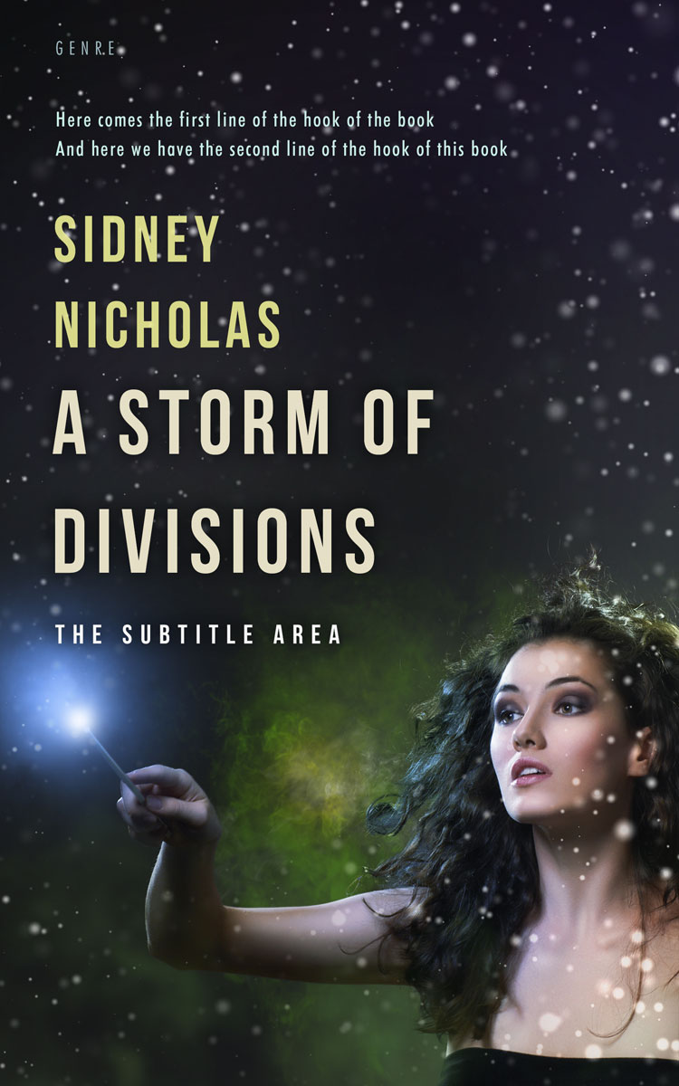 2D view of Premade Fantasy Book Cover - Shark