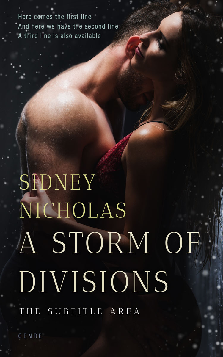 2D view of Premade Erotica Book Cover - Cod Gray