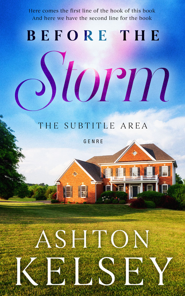 2D view of Spindle #20553 - Premade Literary Fiction Book Cover