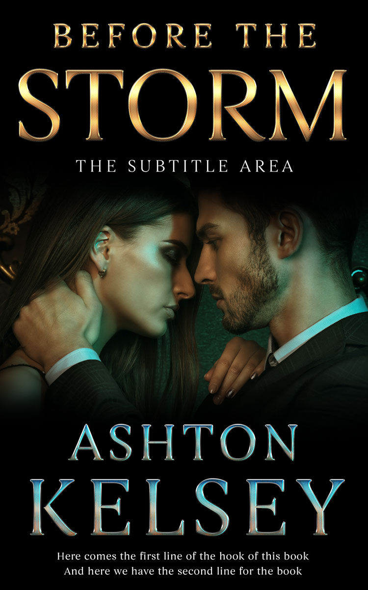 2D view of Rangoon Green #20568 - Premade Romance Book Cover