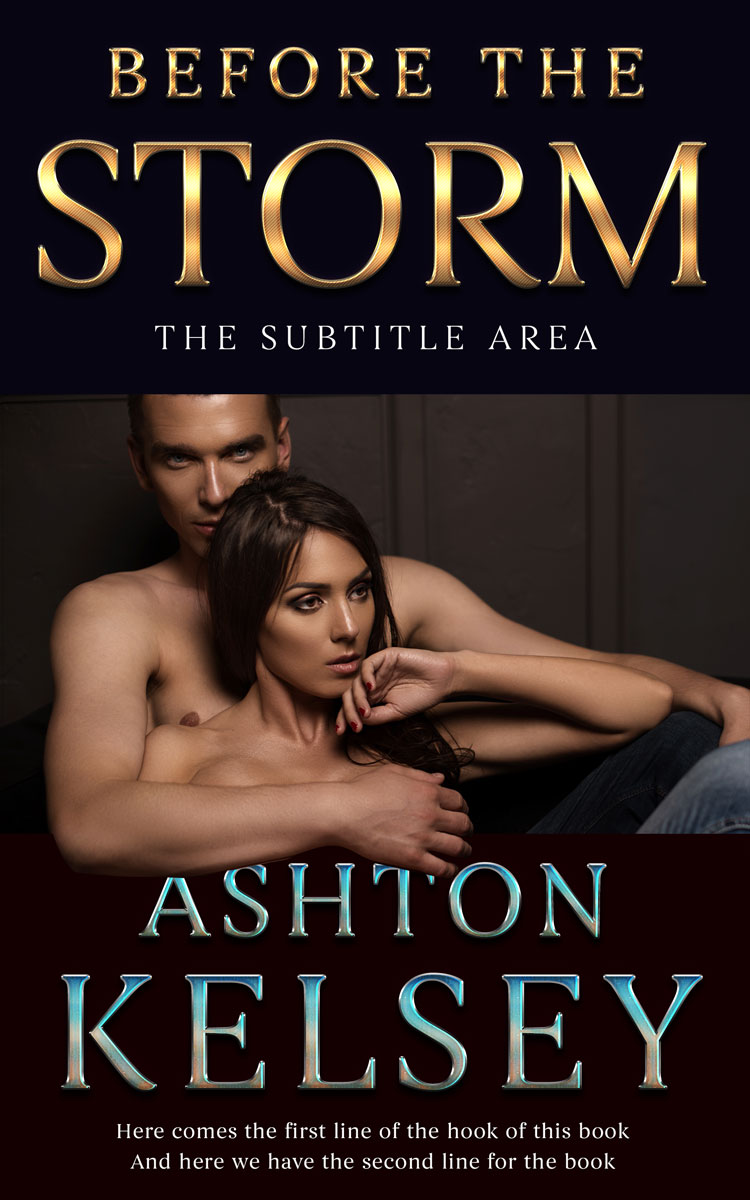 2D view of Premade Erotica Book Cover - Teak