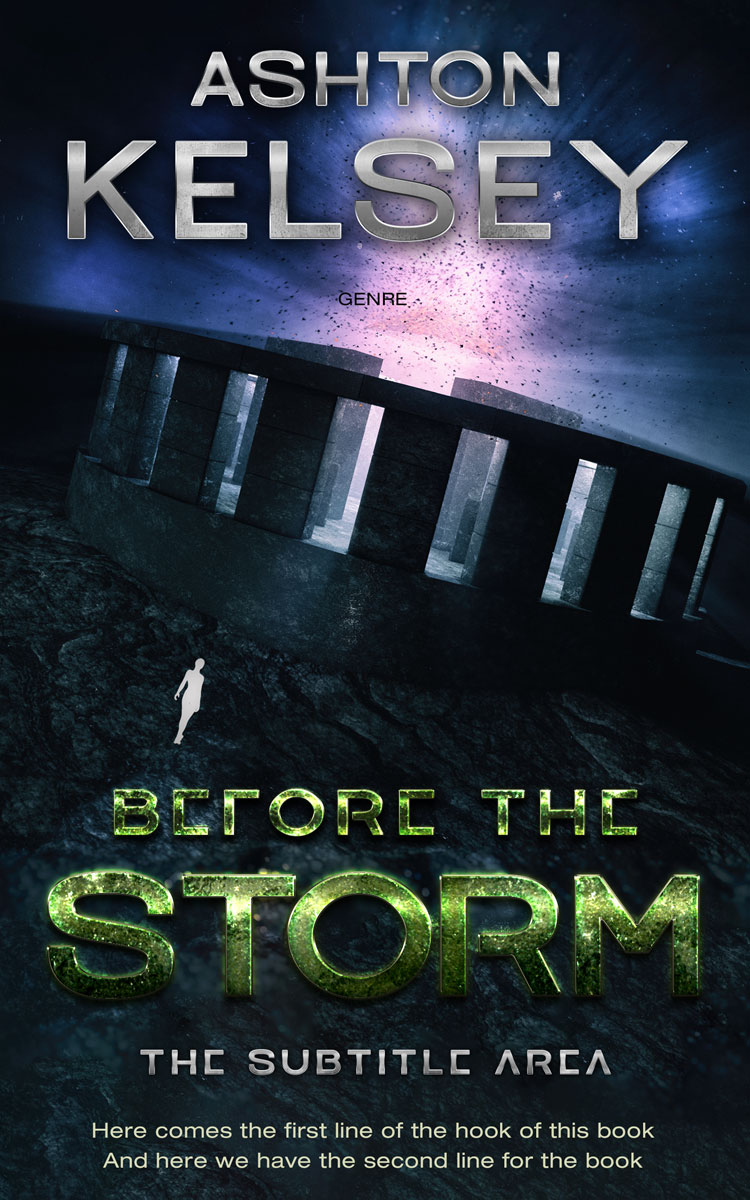 2D view of Mirage #20599 - Premade Science Fiction Book Cover