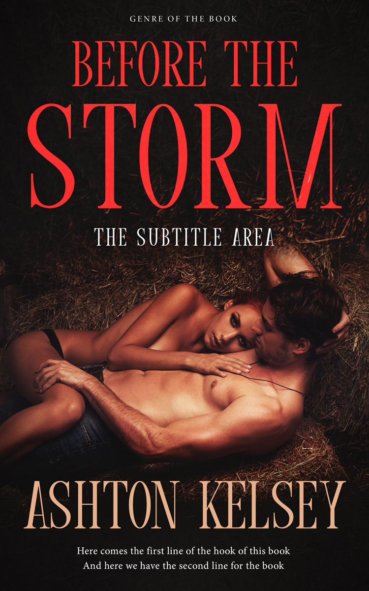 2D view of Premade Erotica Book Cover - Chestnut Rose