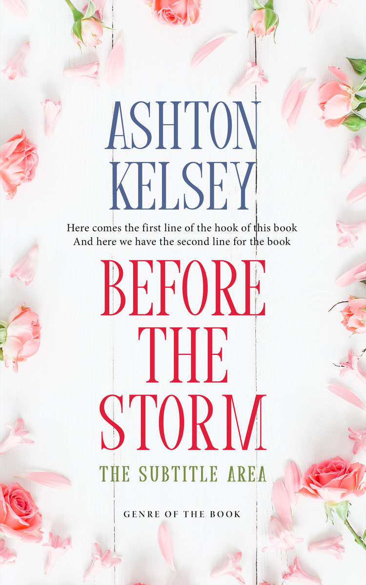 2D view of Hint Of Red #20629 - Premade Literary Fiction Book Cover