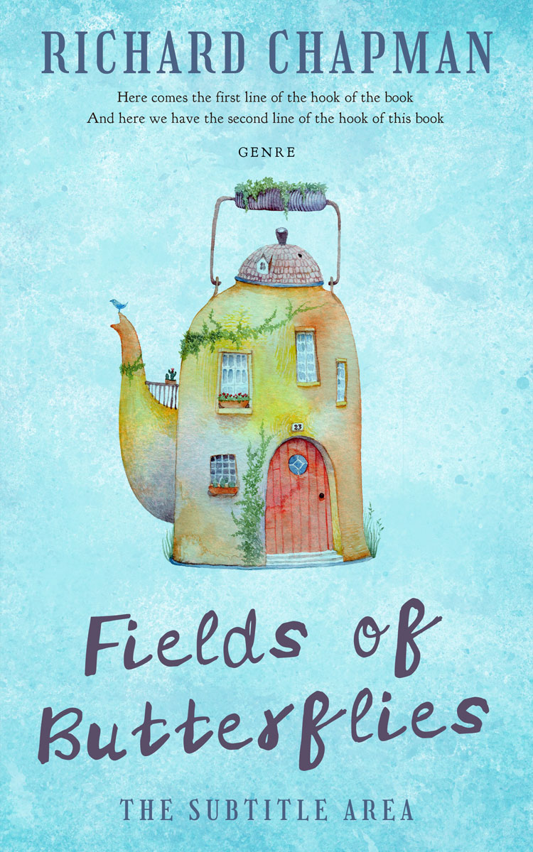 2D view of Powder Blue #20702 - Premade Fantasy Book Cover