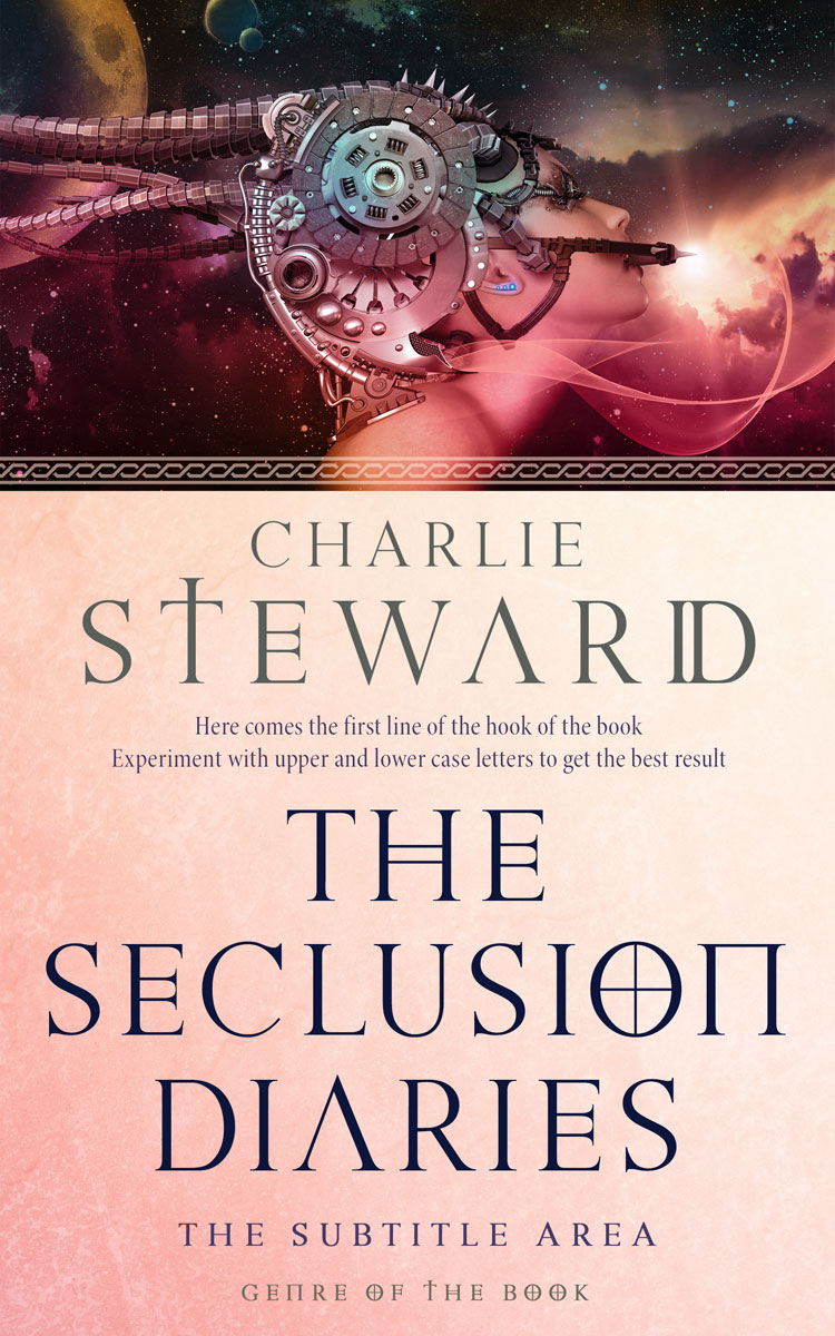 2D view of Cocoa Brown #20797 - Premade Science Fiction Book Cover