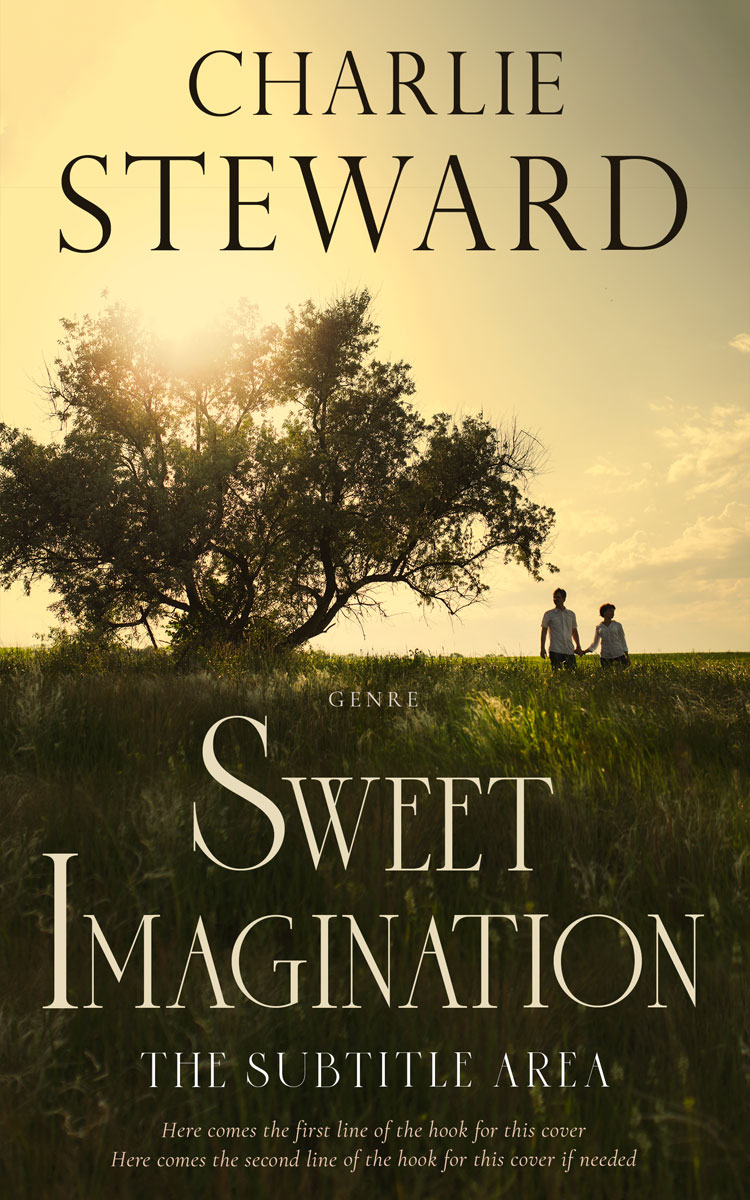 2D view of Premade Romance Book Cover - Thatch Green