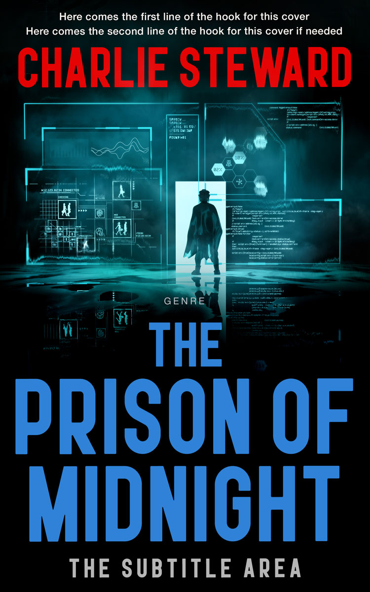 2D view of Black Bean #20925 - Premade Science Fiction Book Cover