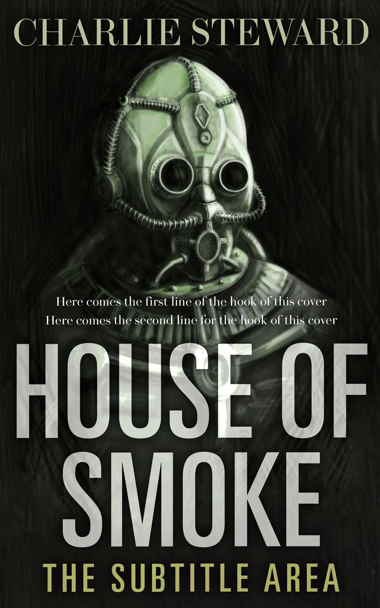 2D view of Premade Apocalyptica Book Cover - Green Spring