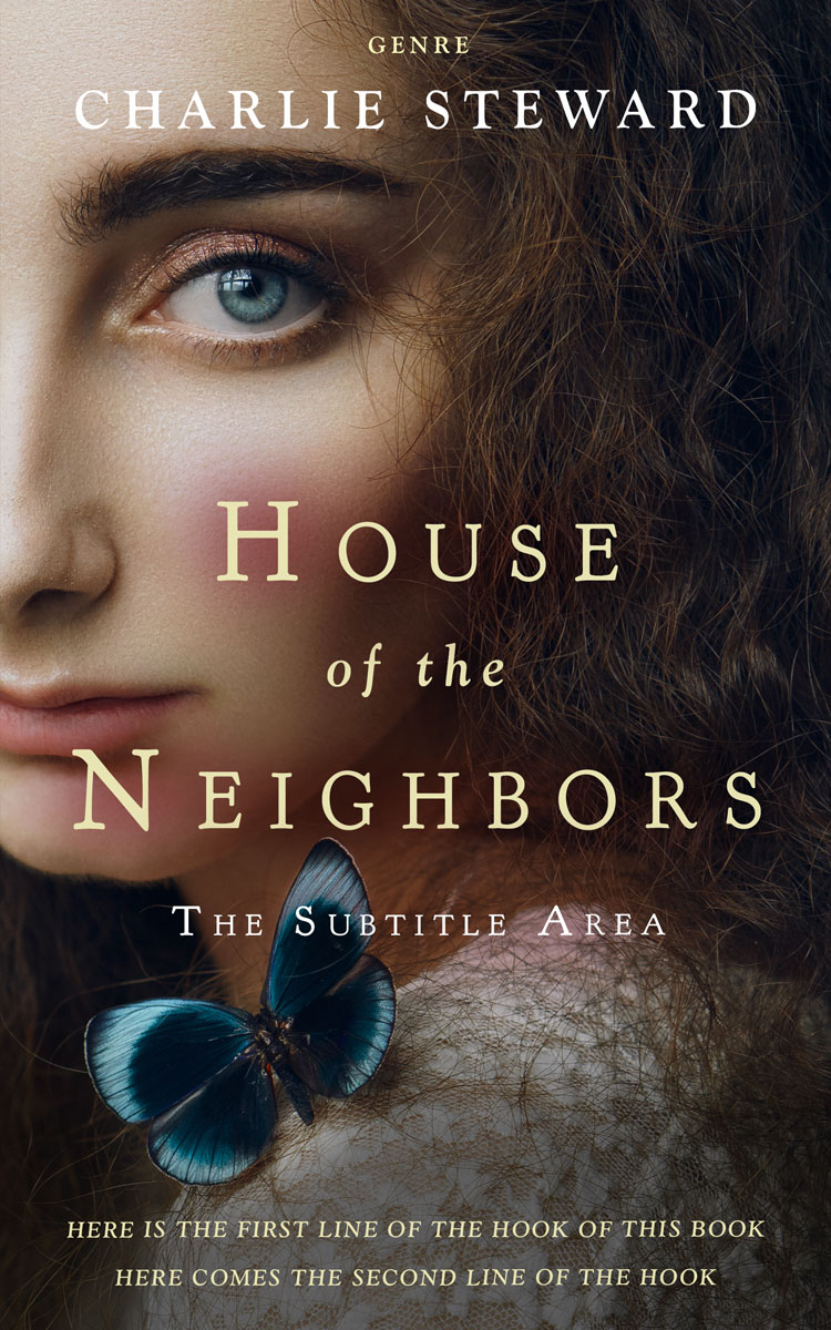 2D view of Cocoa Brown #21059 - Premade Literary Fiction Book Cover