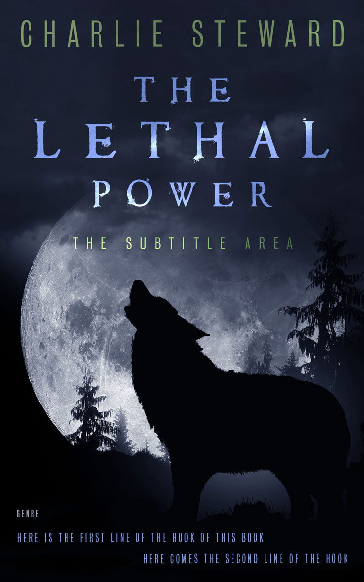 2D view of Premade Horror Book Cover - Vulcan