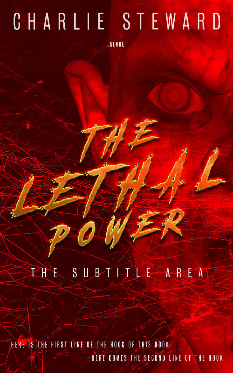 2D view of Rustic Red #21103 - Premade Horror Book Cover