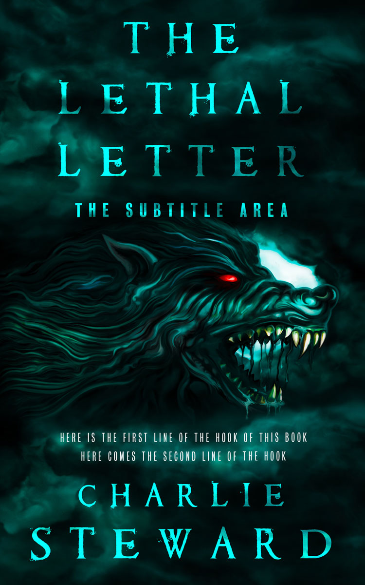 2D view of Black Pearl #21124 - Premade Fantasy Book Cover