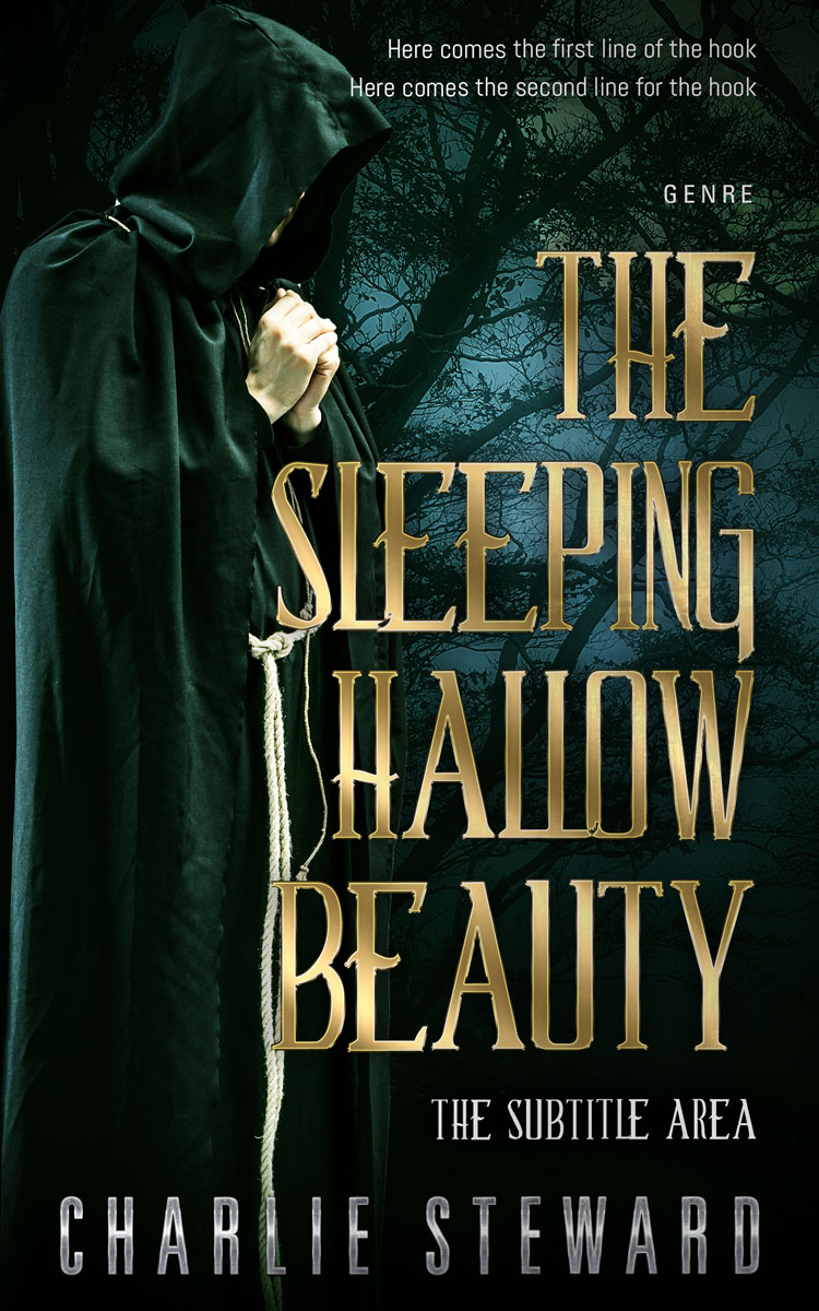 2D view of Premade Fantasy Book Cover - Racing Green