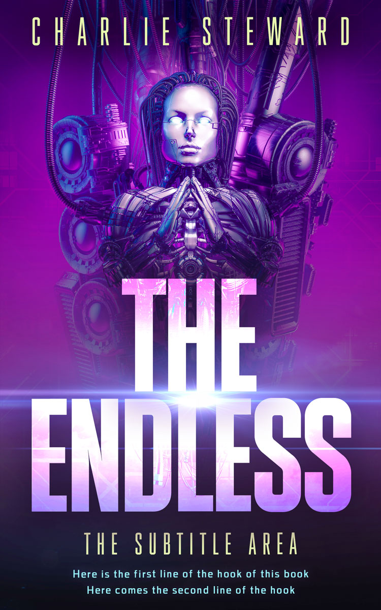 2D view of Honey Flower #21174 - Premade Science Fiction Book Cover