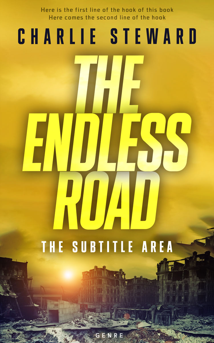 2D view of Old Gold #21178 - Premade Apocalyptica Book Cover