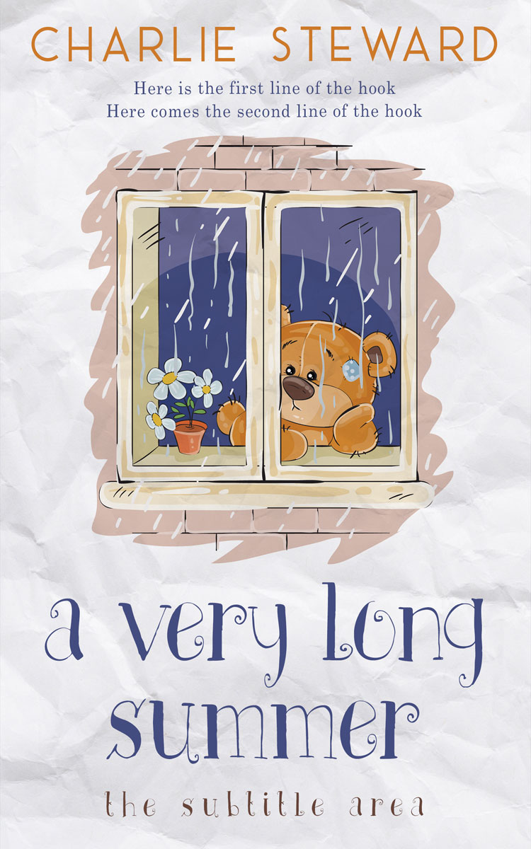 2D view of Ebb #21198 - Premade Poetry Book Cover