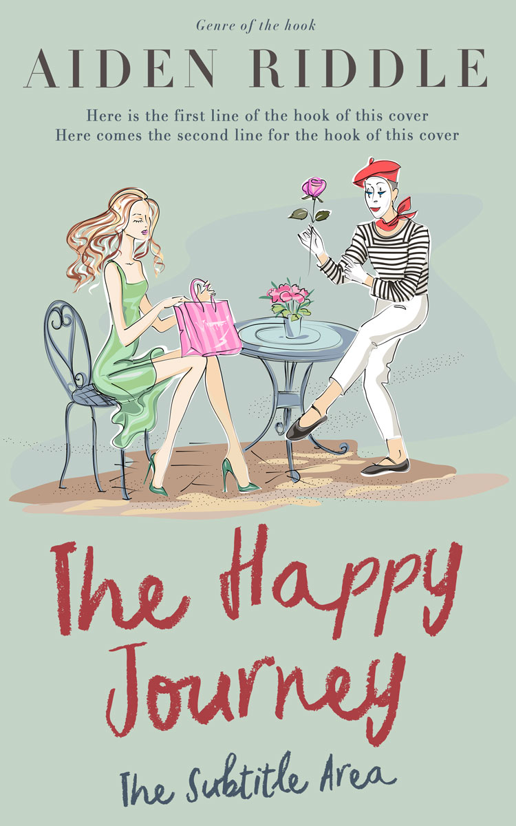 2D view of Premade Chick Lit Book Cover - Tasman