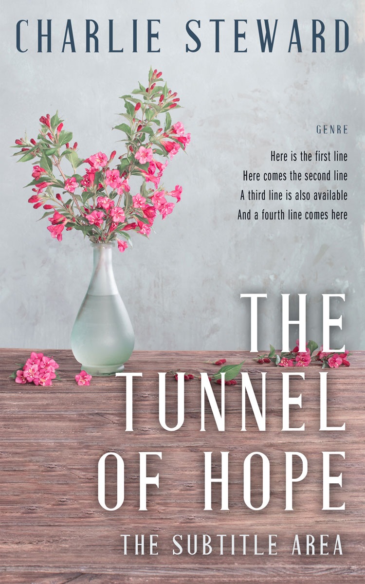 2D view of Pink Swan #21251 - Premade Abstract Book Cover