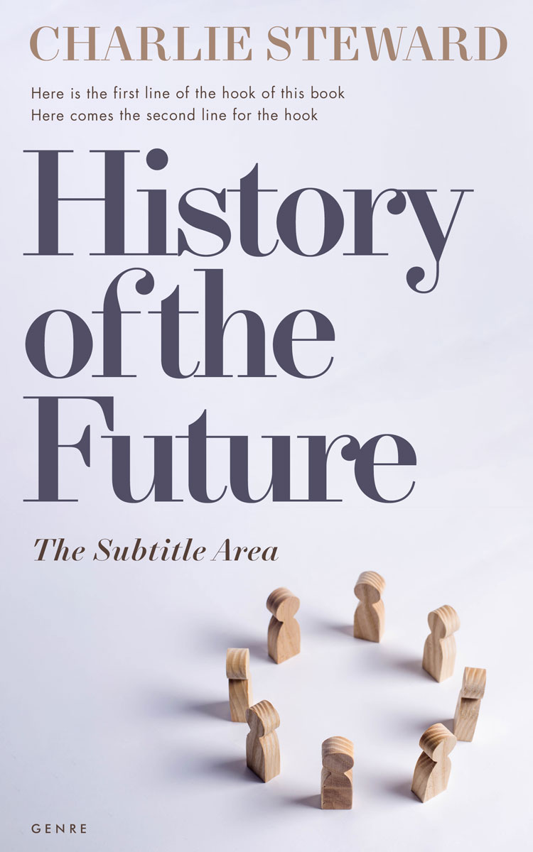 2D view of Premade Business Book Cover - Athens Gray