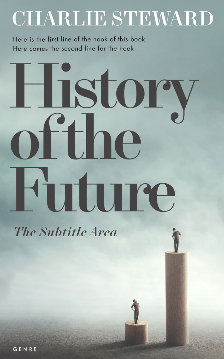 2D view of Tower Gray #21284 - Premade Business Book Cover