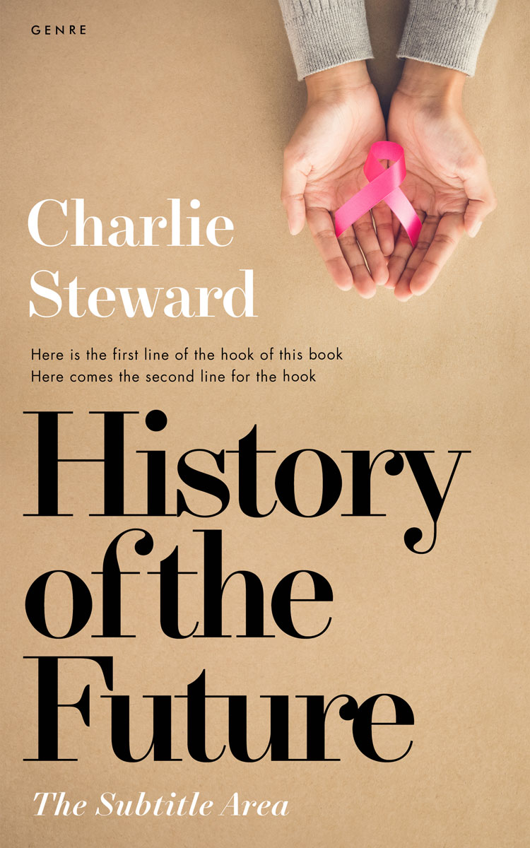 2D view of Premade Medical Book Cover - Tan