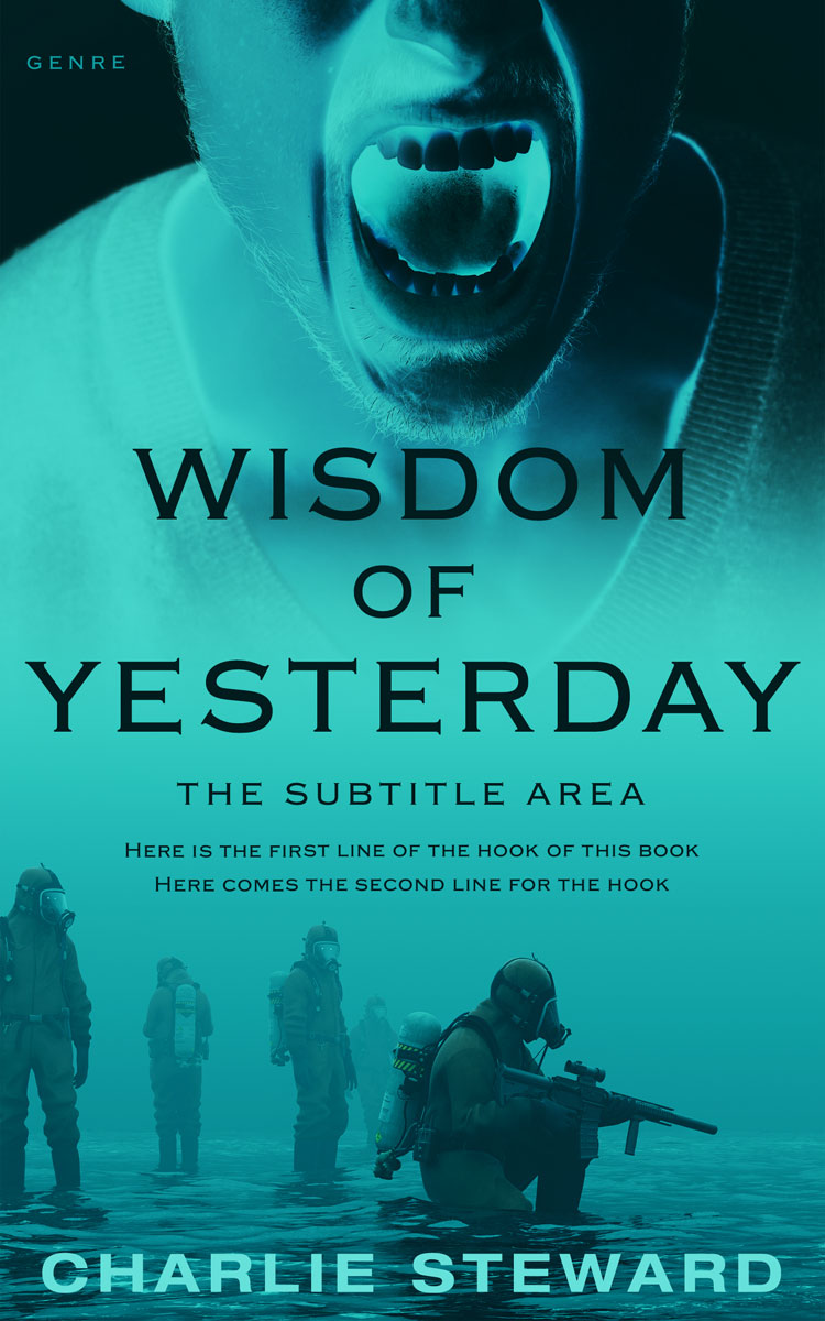 2D view of Premade Apocalyptica Book Cover - Eastern Blue