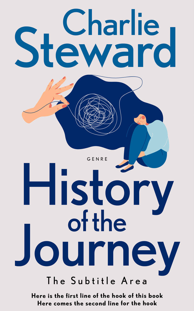 2D view of Catalina Blue #21361 - Premade Health & Mind & Body Book Cover