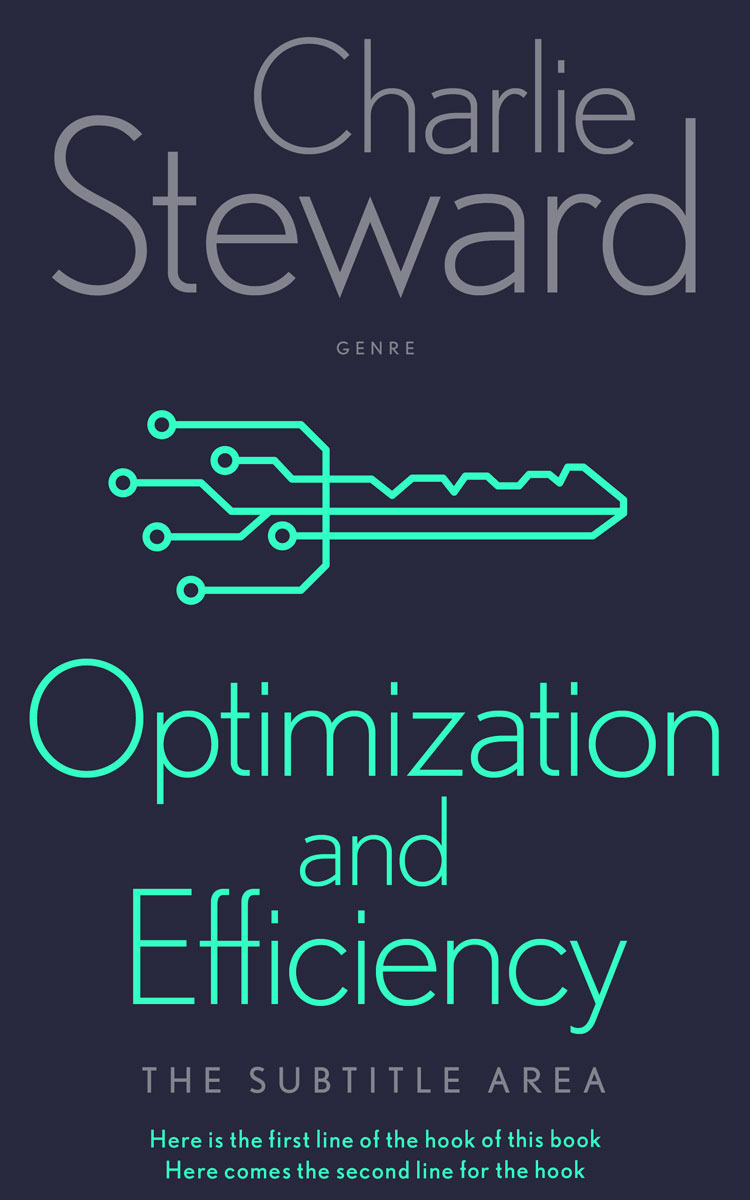 2D view of Premade Business Book Cover - Ebony Clay