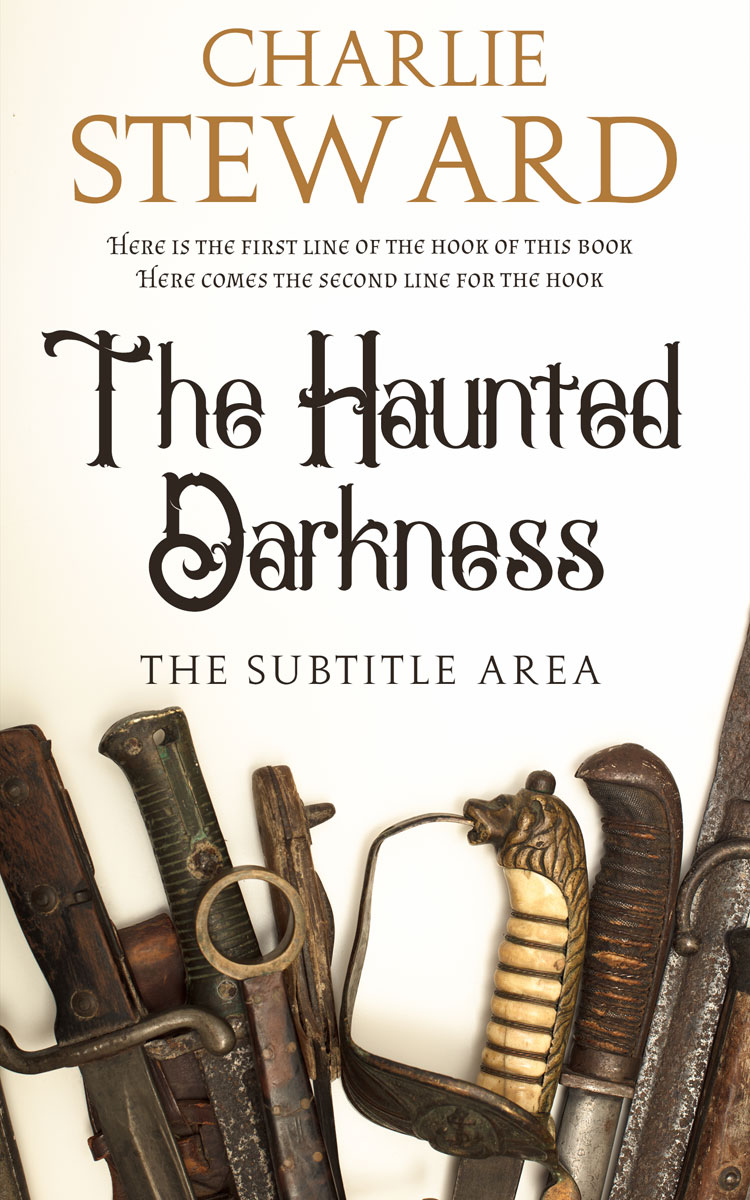 2D view of Premade Fantasy Book Cover - Ecru White