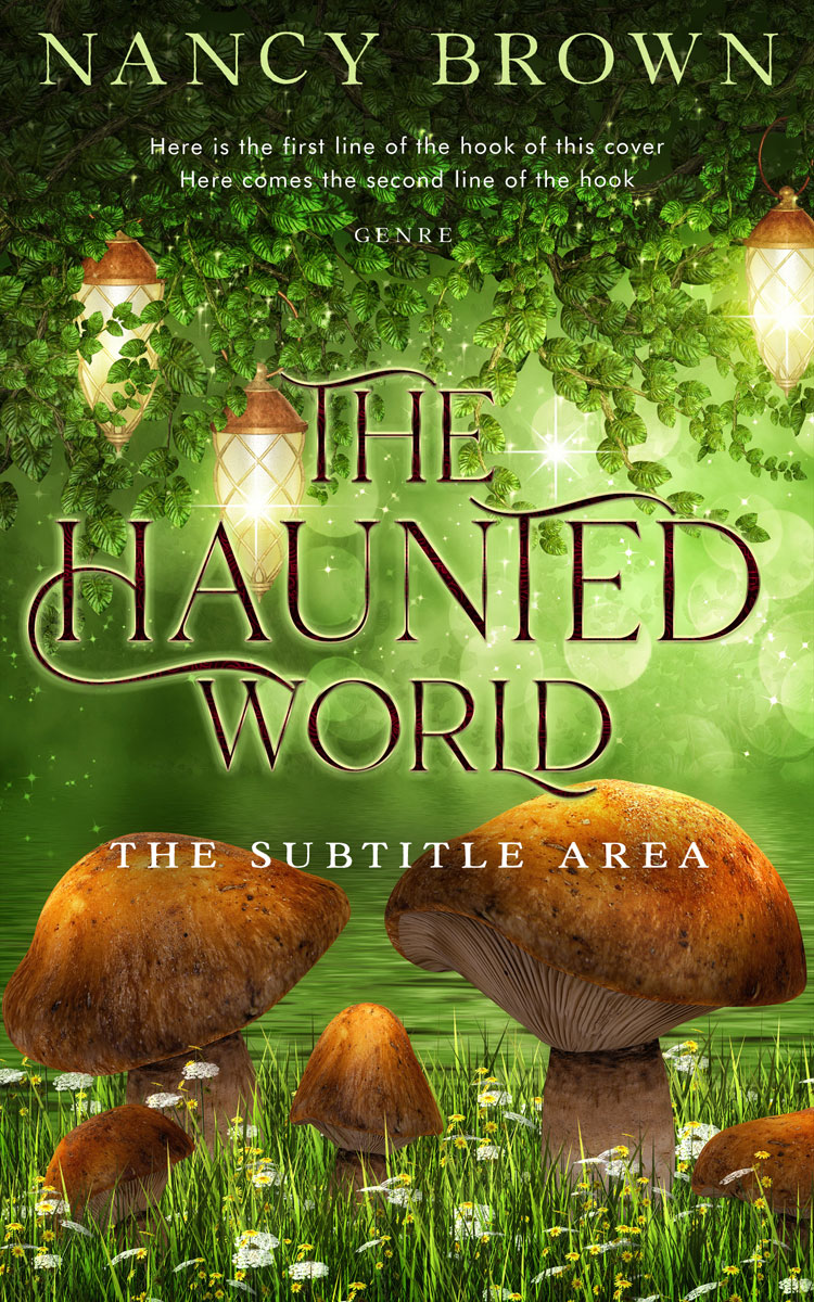 2D view of Clover #21450 - Premade Fantasy Book Cover