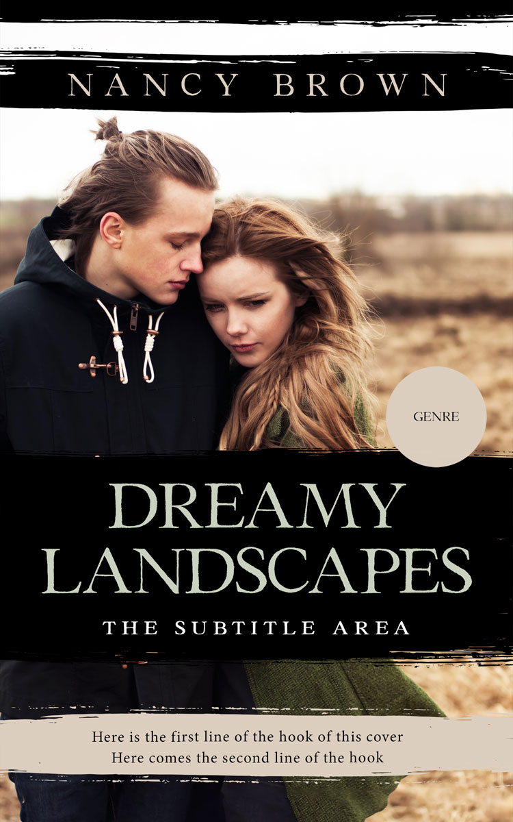 2D view of Cod Gray #21465 - Premade Romance Book Cover