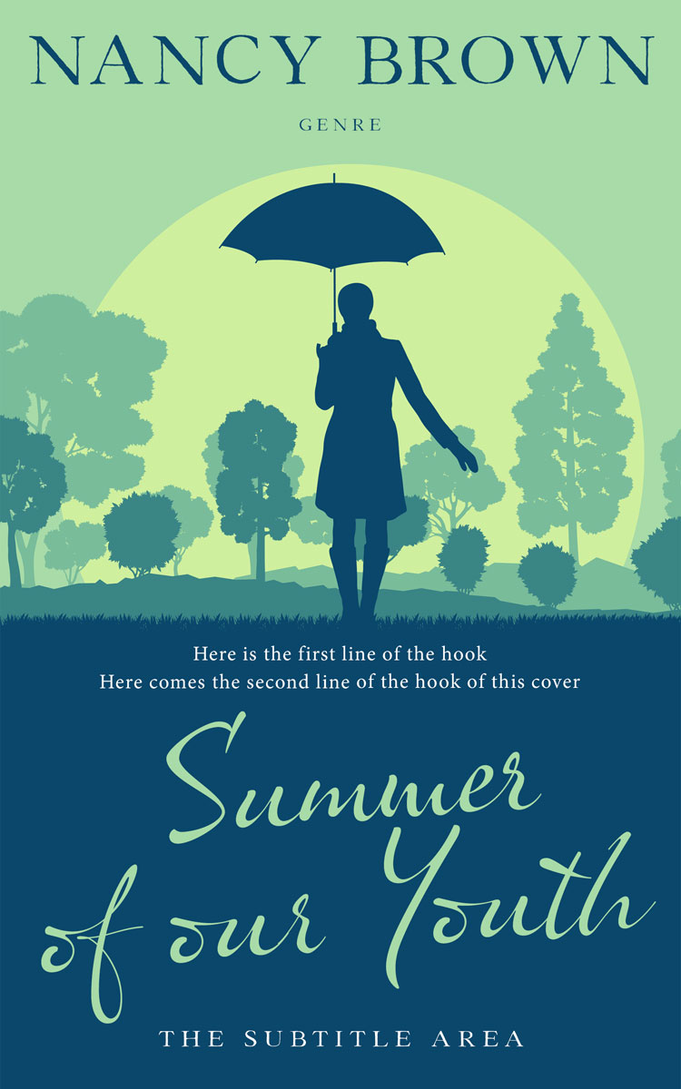 2D view of Chathams Blue #21504 - Premade Literary Fiction Book Cover