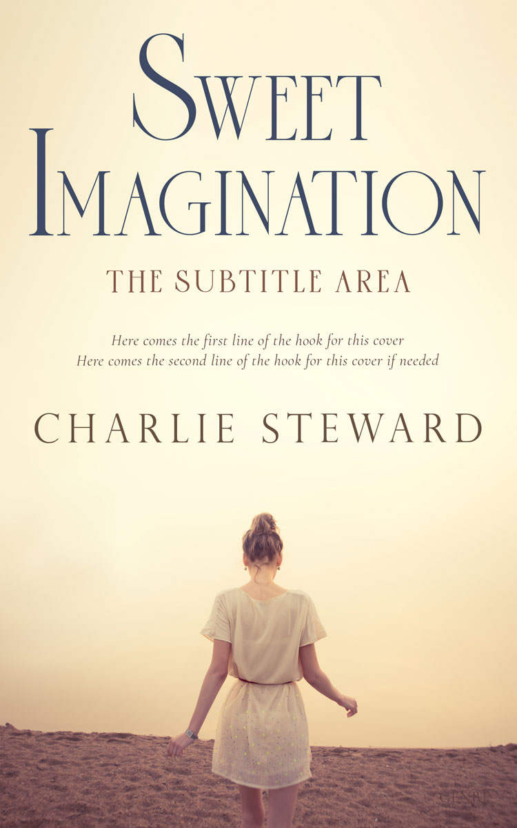 2D view of Citrine White #21507 - Premade Romance Book Cover