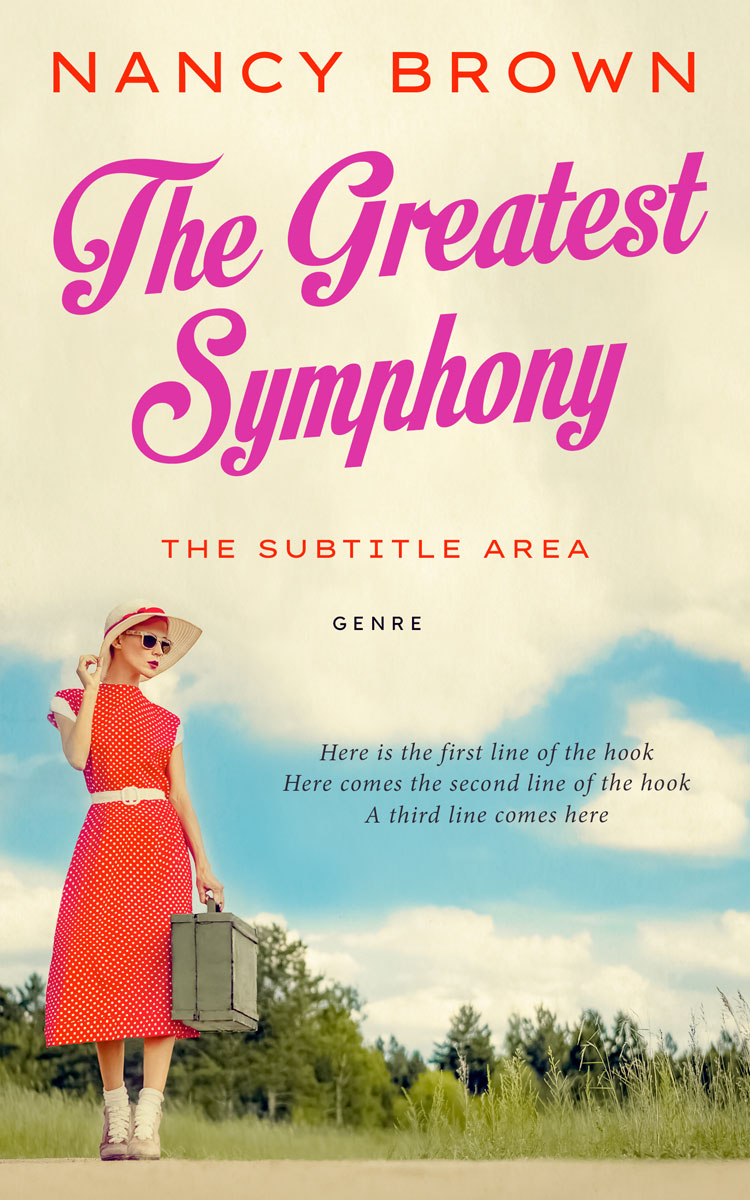 2D view of Premade Chick Lit Book Cover - Tana