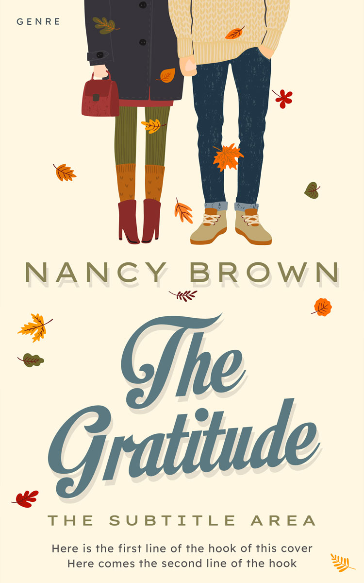 2D view of Premade Romance Book Cover - Linen