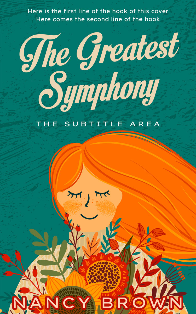 2D view of Atoll #21520 - Premade Literary Fiction Book Cover