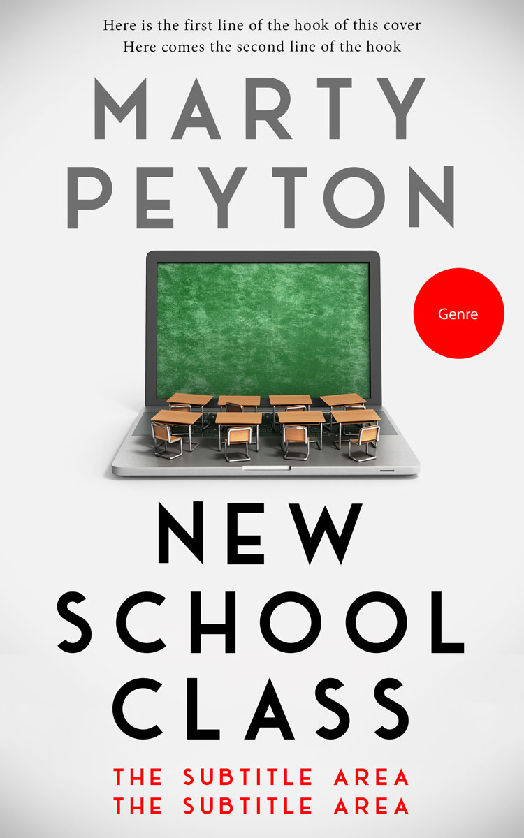 2D view of Premade Business Book Cover - Gray Asparagus