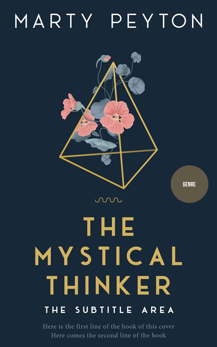 2D view of Gable Green #21550 - Premade Abstract Book Cover