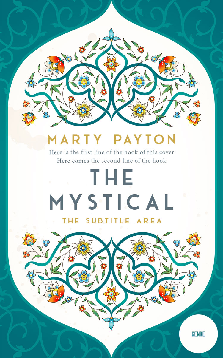 2D view of Premade Religion & Spirituality Book Cover - Surfie Green