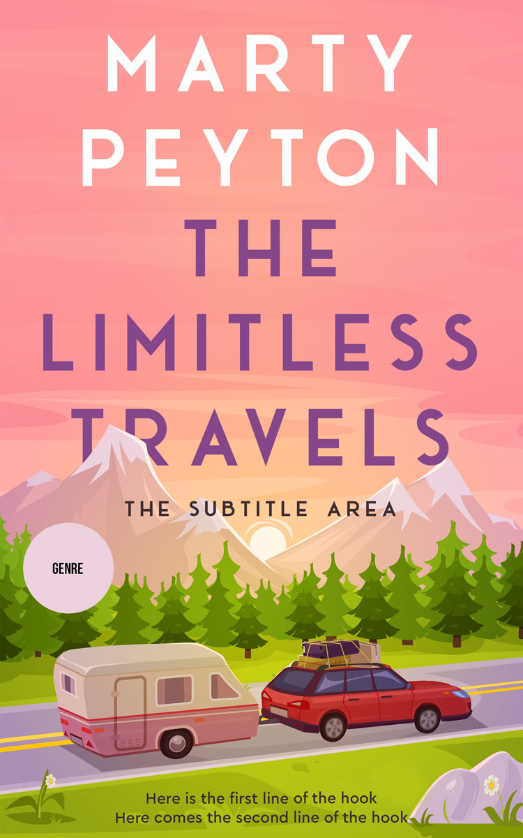 2D view of Sea Pink #21558 - Premade Literary Fiction Book Cover