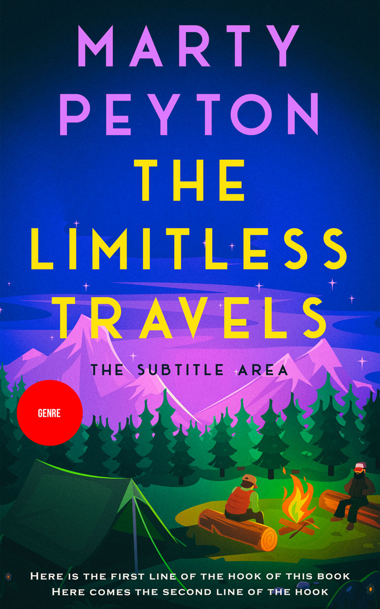 2D view of Hopbush #21559 - Premade Literary Fiction Book Cover