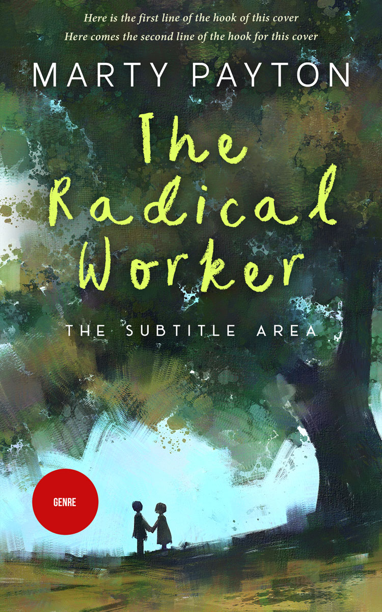 2D view of Lunar Green #21583 - Premade Romance Book Cover