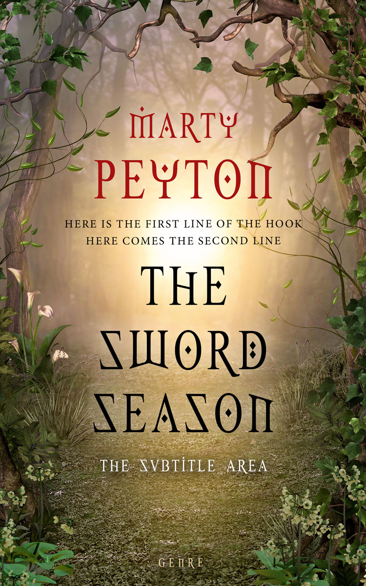 2D view of Shadow #21641 - Premade Fantasy Book Cover