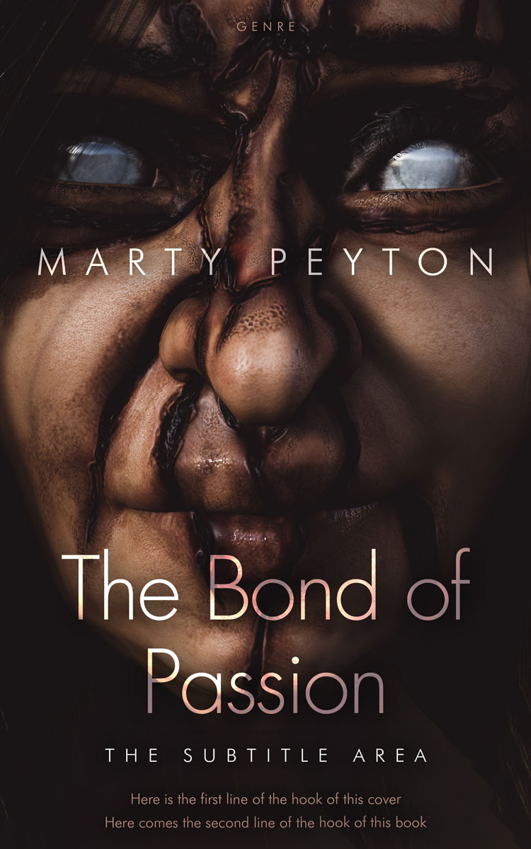 2D view of Cocoa Brown #21683 - Premade Horror Book Cover