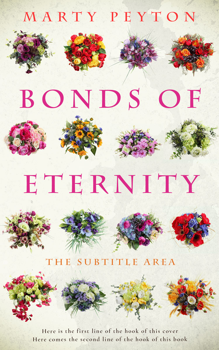 2D view of Satin Linen #21731 - Premade Literary Fiction Book Cover