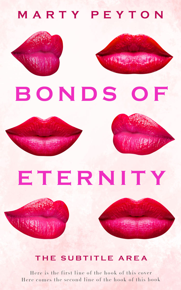 2D view of Premade Chick Lit Book Cover - Crimson